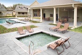 Breezy resort-style pool, relaxing hot tub, and wading pool